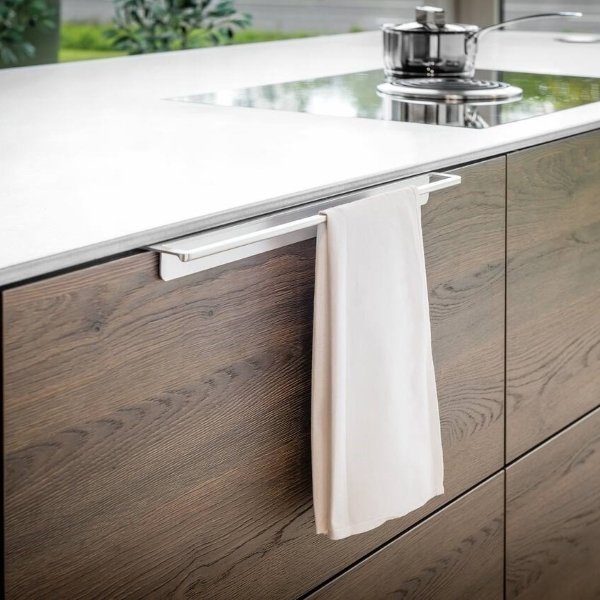 Handdoekhouder voor greeploze keukens,