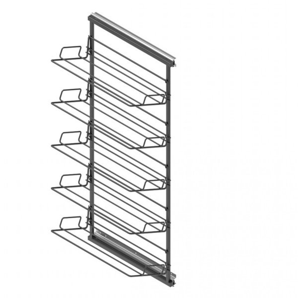 Schoenenrek uittrekbaar met 5 etages