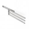Handdoekhouder uittrekbaar aluminium 44 cm met 3 armen