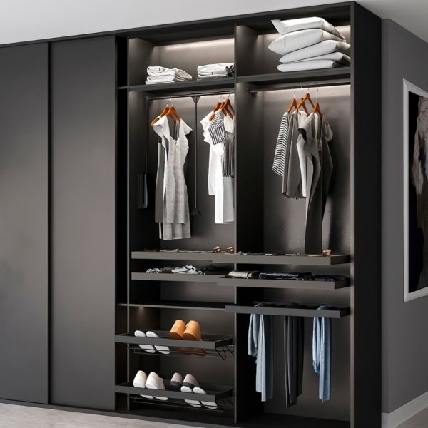 kledinglift zwart draagvermogen 12 kg