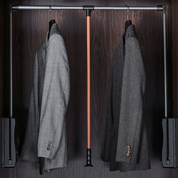 Kledinglift luxe antraciet/oranje draagvermogen 15 kg