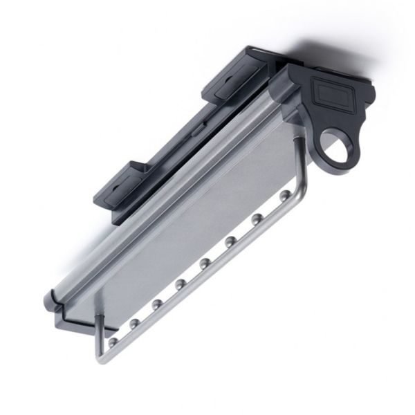 Garderobehouder uittrekbare antraciet met soft-close