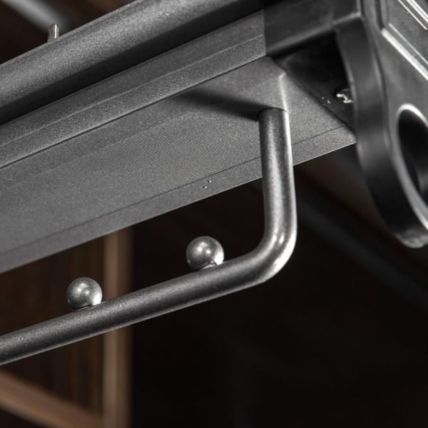 Garderobehouder uittrekbare antraciet met soft-close