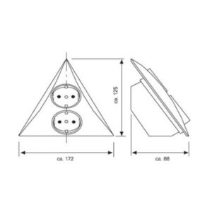 contactdoos luxor maten