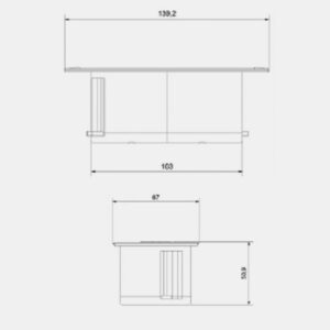 due contactdoos maten