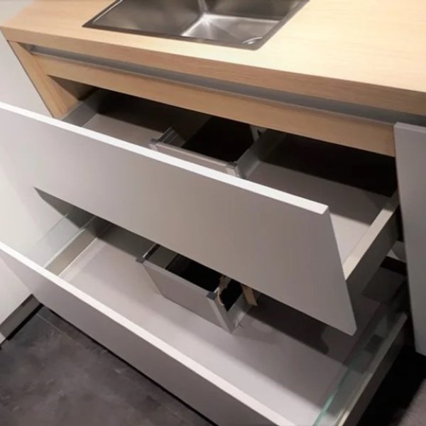 fixol lade uitsparings set aluminium d