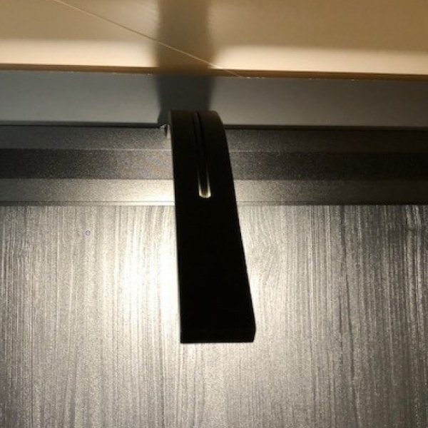 kastverlichting arc zwart gebogen