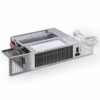 Plintverwarming KICKSPACE 600 met RVS grille