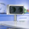 Contactdoos voor kookeiland met 2 stopcontacten randaarde