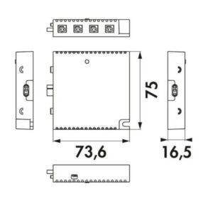 mec driver led 1 kanaals module draadloos zigbee 24v 1