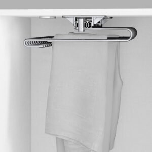 Uittrekbaar pantalonrek chroom voor 11 pantalons