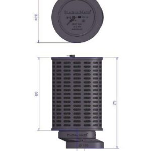 plasmaMade guc 1214 afzuigkap filter maten