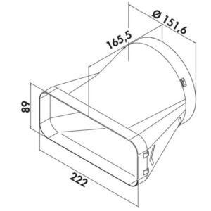 prime flow 150 eindstuk verbindingselement maten