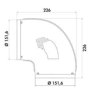 prime flow p uvb 150 buisbocht rond 90gr maten