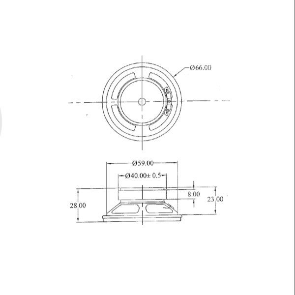 KBsound ingebouwde luidspreker 2,5" Nickel