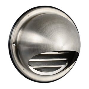 Uitblaasrooster bol RVS fijnmazig gaas