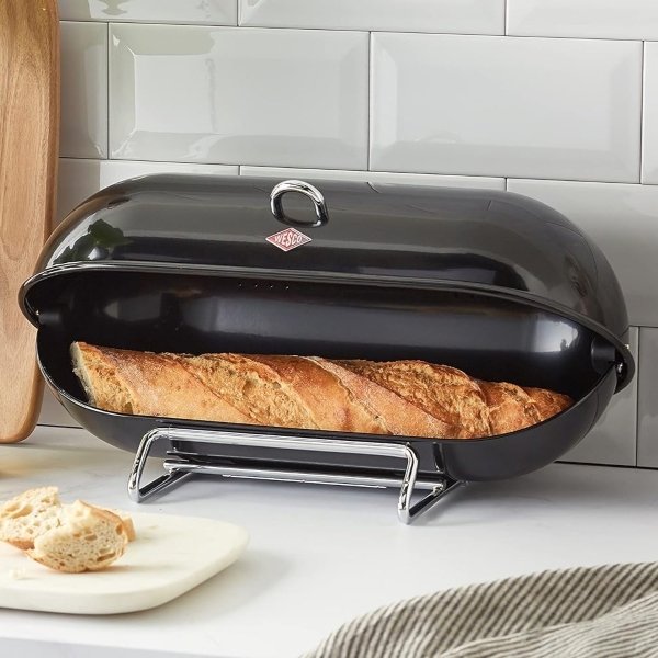 wesco broodtrommel retro zwart