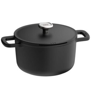 Kookpan met deksel antikleef Leo Phantom 24x14 cm