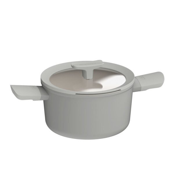 Kookpan met deksel antikleef Leo Balance Moonmist 24 x14 cm