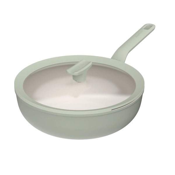 leo wokpan antikleef met deksel balance sage 28cm