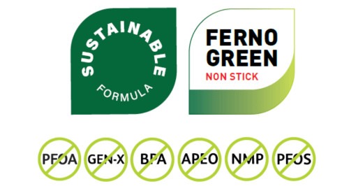 Braadpannenset 4-delige met spatel antikleef Leo Balance Moonmist