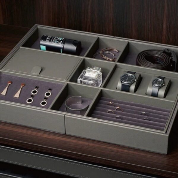 Milano lederen ladeverdeler-2 Milano Luxurious lade-inzet voor sieraden