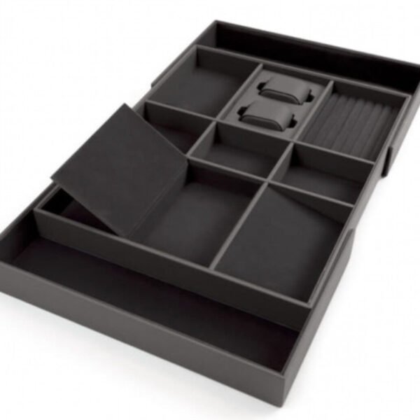 Milano lederen ladeverdeler-4 Milano Luxurious lade-inzet voor sieraden