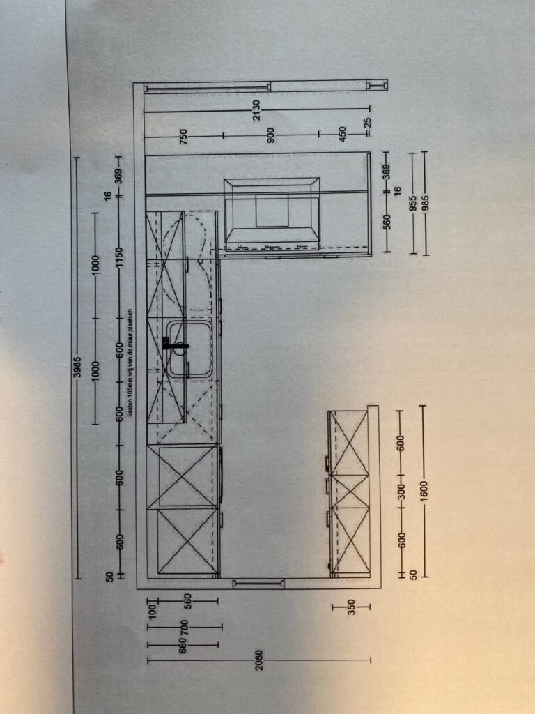 Plattegrond keuken