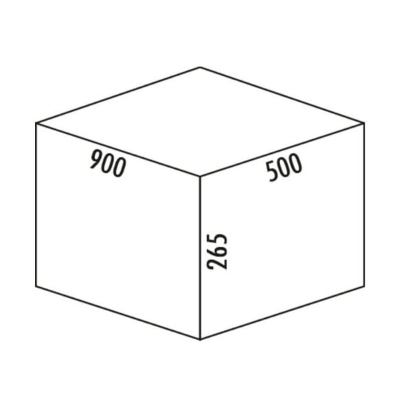 WESCO Pullboy Versa 265 K-900-maten WESCO® Pullboy Versa® 265 K/900-2, antraciet